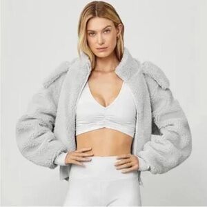 Alo Gray Sherpa Jacket